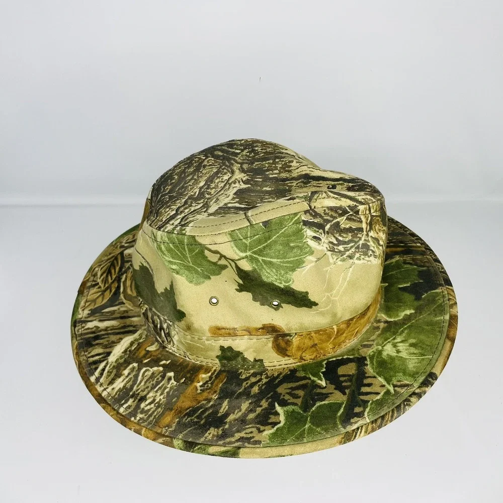 Adult Real‎ Tree Camouflage Boonie Bucket Hunting Hat S/M